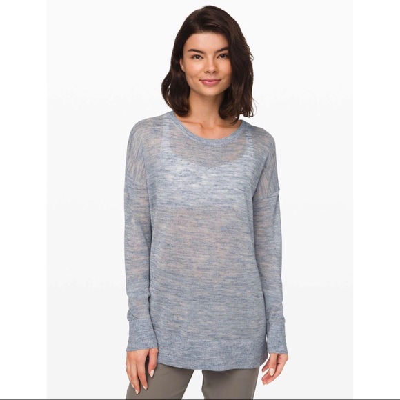 Lululemon well being crew sweater linen Clearance